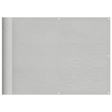 vidaXL Balkonscherm 75x800 cm 100% oxford polyester lichtgrijs afbeelding2 - 1