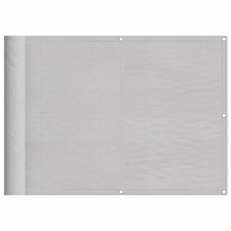 vidaXL Balkonscherm 75x1000 cm 100% oxford polyester lichtgrijs afbeelding2 - 1