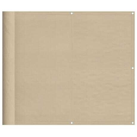 vidaXL Balkonscherm 90x800 cm 100% oxford polyester beige afbeelding2 - 1