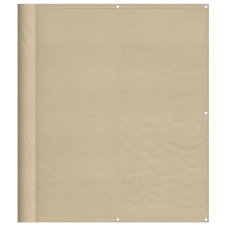 vidaXL Balkonscherm 120x1000 cm 100% oxford polyester beige afbeelding2 - 1