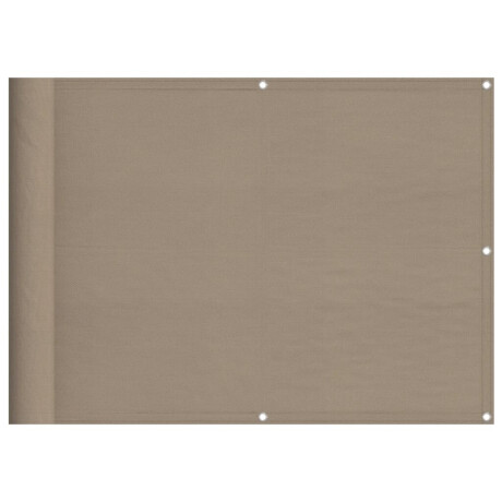 vidaXL Balkonscherm 75x800 cm 100% oxford polyester taupe afbeelding2 - 1