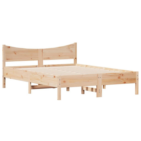 vidaXL Bedframe zonder matras massief grenenhout 140x200 cm afbeelding2 - 1