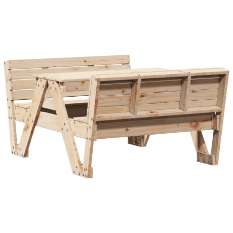vidaXL Picknicktafel voor kinderen 88x122x58 cm massief grenenhout afbeelding2 - 1