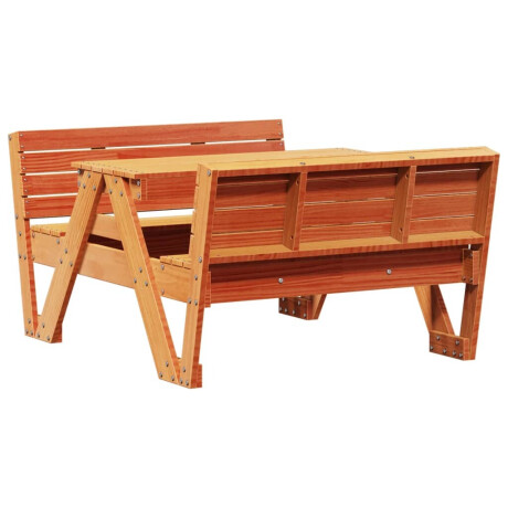 vidaXL Picknicktafel voor kinderen 88x122x58 cm grenenhout wasbruin afbeelding2 - 1