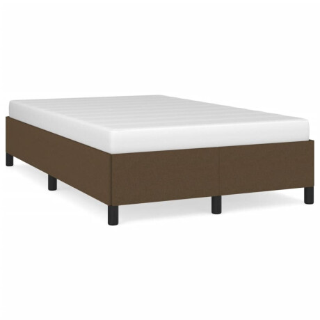 vidaXL Bedframe zonder matras 120x190 cm stof donkerbruin afbeelding2 - 1