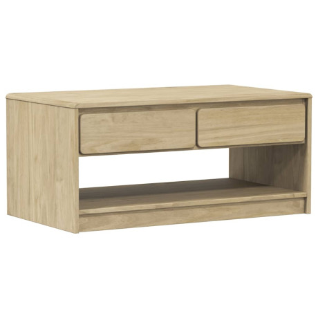 vidaXL Salontafel SAUDA 99x55x45 cm massief grenenhout eikenkleurig afbeelding2 - 1