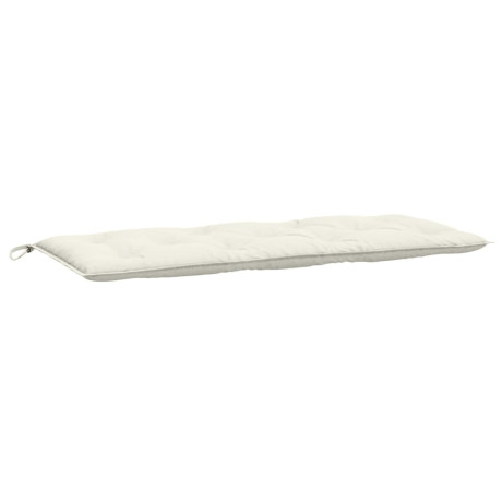 vidaXL Tuinbankkussen 120x50x7 cm stof gemêleerd crèmekleurig afbeelding2 - 1