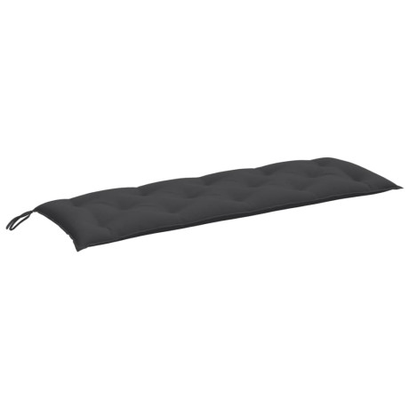 vidaXL Tuinbankkussen 150x50x7 cm stof gemêleerd antracietkleurig afbeelding2 - 1