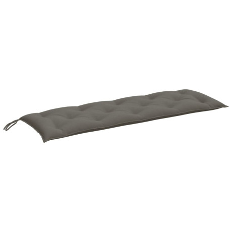 vidaXL Tuinbankkussen 150x50x7 cm stof gemêleerd donkergrijs afbeelding2 - 1