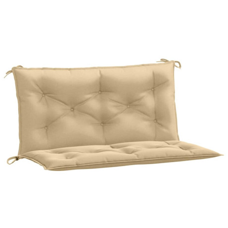 vidaXL Tuinbankkussens 2 st 100x50x7 cm stof gemêleerd beige afbeelding2 - 1