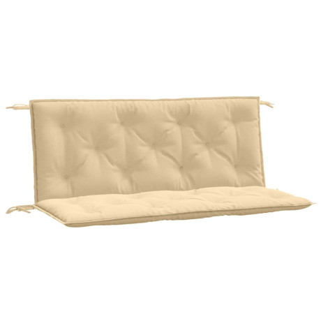 vidaXL Tuinbankkussens 2 st 120x50x7 cm stof gemêleerd beige afbeelding2 - 1