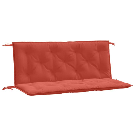 vidaXL Tuinbankkussens 2 st 120x50x7 cm stof gemêleerd rood afbeelding2 - 1