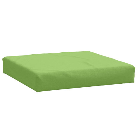 vidaXL Palletkussen 60x60x10 cm stof gemêleerd groen afbeelding2 - 1