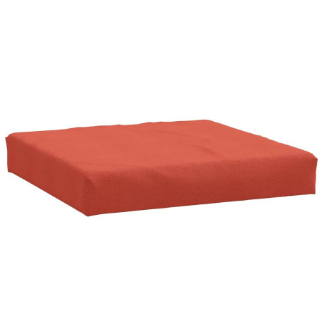 vidaXL Palletkussen 60x60x10 cm stof gemêleerd rood afbeelding2 - 1