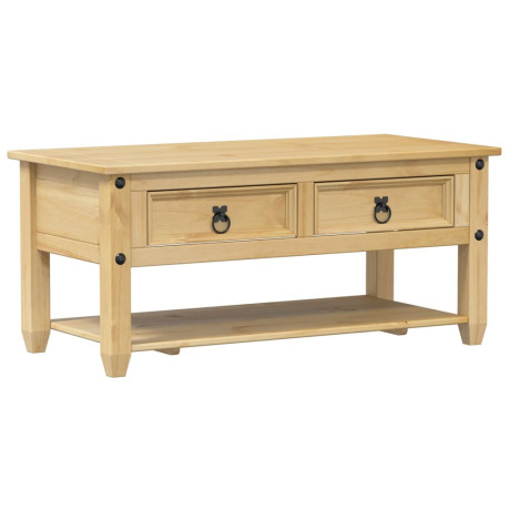 vidaXL Salontafel met lades Corona 100x48x45 cm massief grenenhout afbeelding2 - 1
