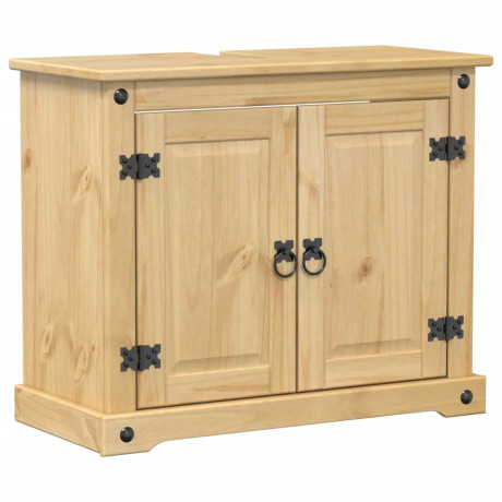 vidaXL Badkamer wastafelkast Corona 73x33x60 cm massief grenenhout afbeelding2 - 1