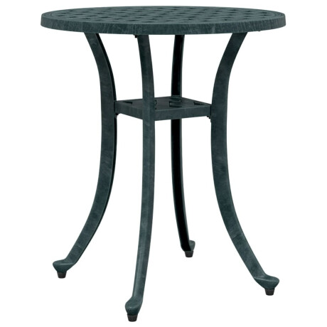 vidaXL Tuintafel Ø 48x53 cm gietaluminium groen afbeelding2 - 1
