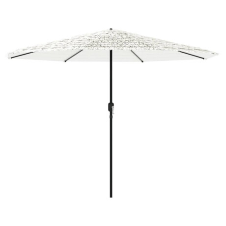 vidaXL Parasol met stalen paal 324x324x247 cm wit afbeelding2 - 1