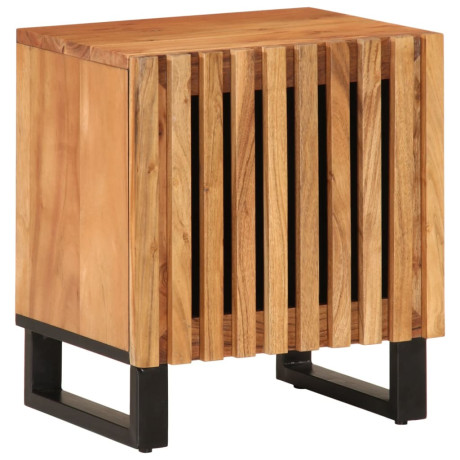 vidaXL Nachtkastjes 2 st 40x34x46 cm massief acaciahout afbeelding2 - 1