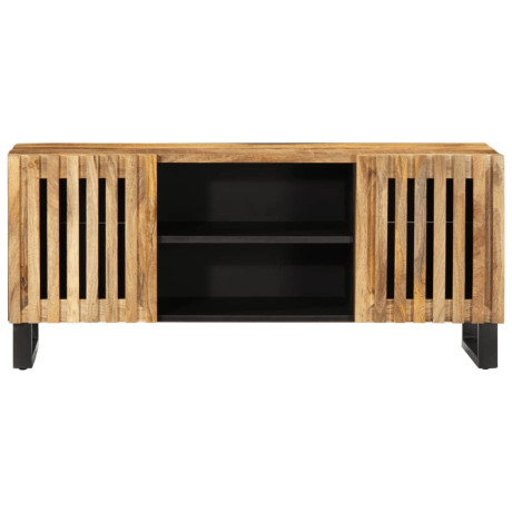 vidaXL Tv-meubel 105x34x46 cm massief ruw mangohout afbeelding2 - 1