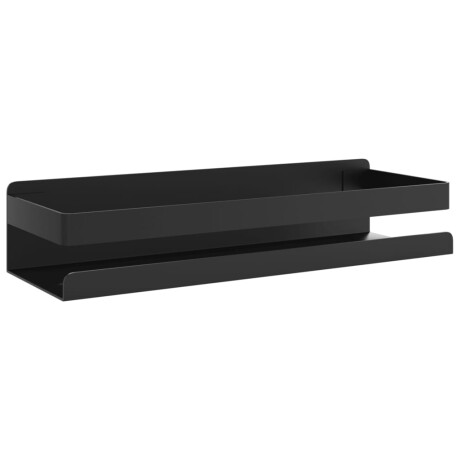 vidaXL Doucherekje 30x10x6 cm geborsteld 304 roestvrij staal matzwart afbeelding2 - 1