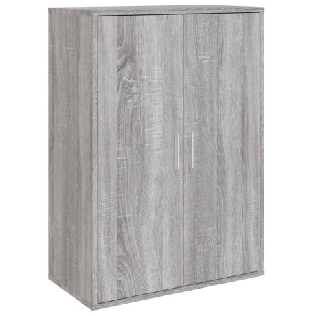 vidaXL Dressoir 60x31x84 cm bewerkt hout grijs sonoma afbeelding2 - 1