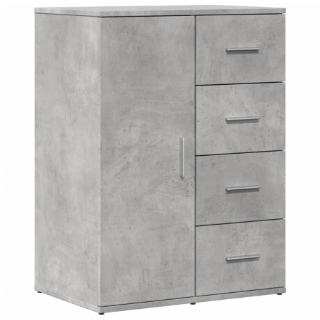 vidaXL Dressoir 59x39x80 cm bewerkt hout betongrijs afbeelding2 - 1
