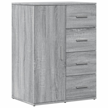 vidaXL Dressoir 59x39x80 cm bewerkt hout grijs sonoma eikenkleurig afbeelding2 - 1