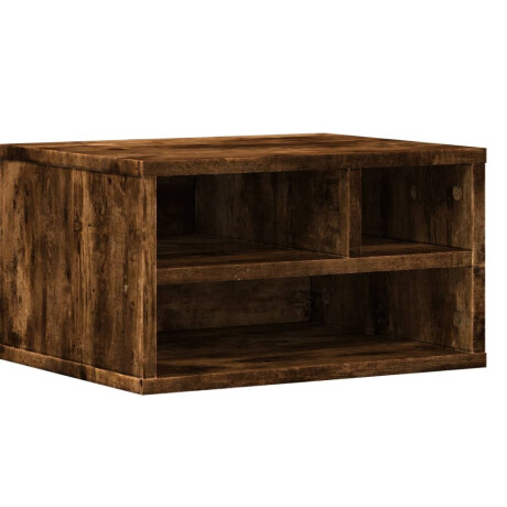 vidaXL Printerkastje 40x32x22,5 cm bewerkt hout gerookt eikenkleurig afbeelding2 - 1