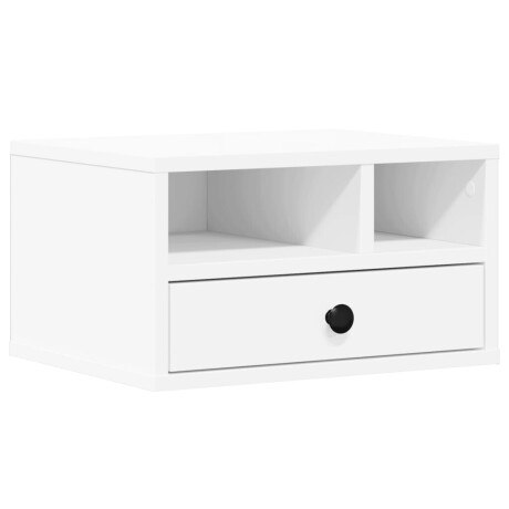 vidaXL Printerkastje 40x32x22,5 cm bewerkt hout wit afbeelding2 - 1