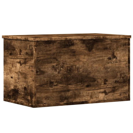 vidaXL Opbergbox 60x35x35 cm bewerkt hout gerookt eikenkleurig afbeelding2 - 1