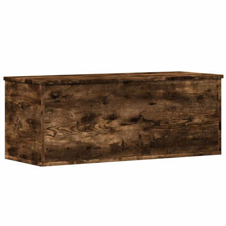 vidaXL Opbergbox 90x35x35 cm bewerkt hout gerookt eikenkleurig afbeelding2 - 1