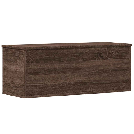 vidaXL Opbergbox 90x35x35 cm bewerkt hout bruin eikenkleur afbeelding2 - 1