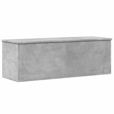 vidaXL Opbergbox 102x35x35 cm bewerkt hout betongrijs afbeelding2 - 1