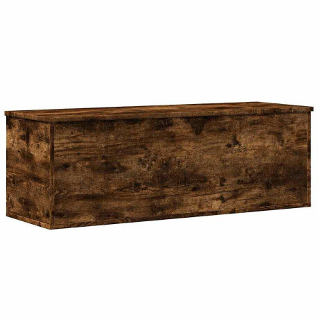 vidaXL Opbergbox 102x35x35 cm bewerkt hout gerookt eikenkleurig afbeelding2 - 1
