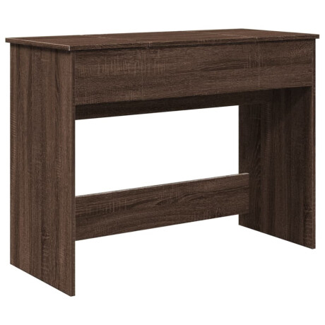vidaXL Kaptafel met spiegel 100x45x76 cm bruin eikenkleurig afbeelding2 - 1