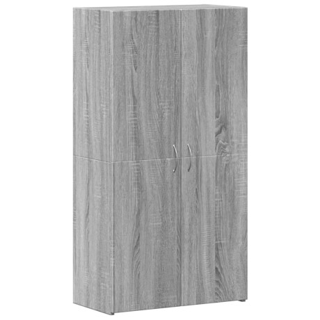 vidaXL Archiefkast 60x32x115 cm bewerkt hout grijs sonoma eikenkleurig afbeelding2 - 1