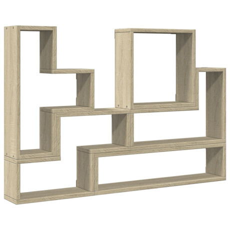 vidaXL Wandschap 96x12x64 cm bewerkt hout sonoma eikenkleurig afbeelding2 - 1