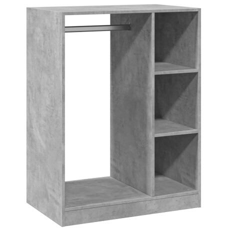 vidaXL Kledingkast 77x48x102 cm bewerkt hout betongrijs afbeelding2 - 1