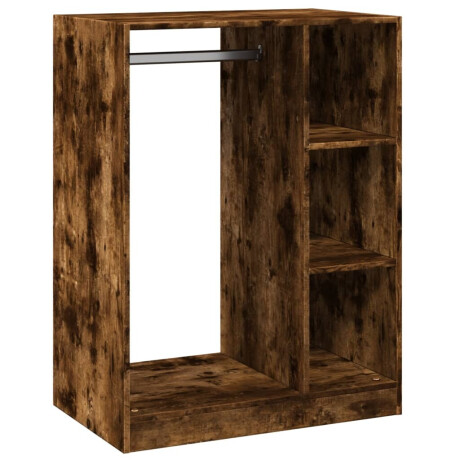 vidaXL Kledingkast 77x48x102 cm bewerkt hout gerookt eikenkleurig afbeelding2 - 1