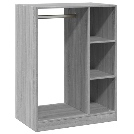 vidaXL Kledingkast 77x48x102 cm bewerkt hout grijs sonoma eikenkleurig afbeelding2 - 1