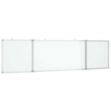 vidaXL Whiteboard magnetisch inklapbaar 200x50x1,7 cm aluminium afbeelding2 - 1
