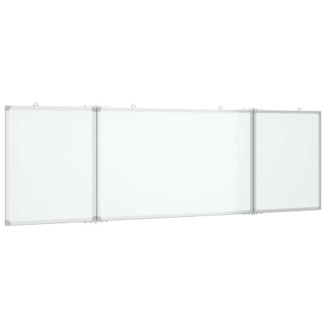 vidaXL Whiteboard magnetisch inklapbaar 200x60x1,7 cm aluminium afbeelding2 - 1
