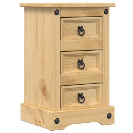 vidaXL Nachtkastje Corona 35x32,5x58 cm massief grenenhout afbeelding2 - 1