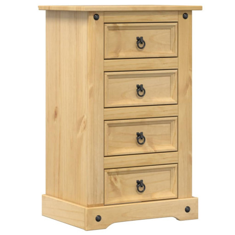 vidaXL Nachtkastje Corona 53x39x84 cm massief grenenhout afbeelding2 - 1