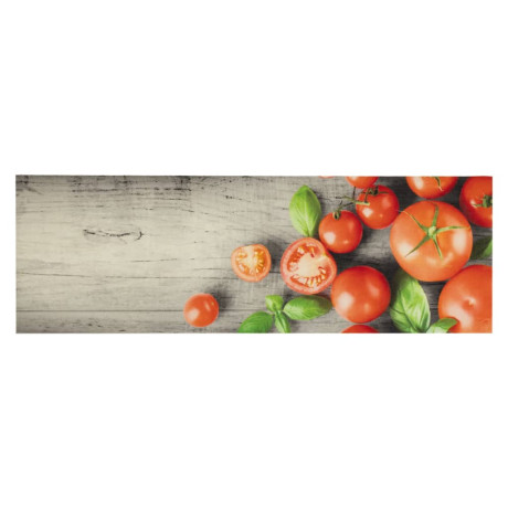 vidaXL Keukenmat wasbaar tomatenprint 60x180 cm fluweel afbeelding2 - 1