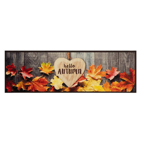 vidaXL Keukenmat wasbaar herfstprint 60x180 cm fluweel afbeelding2 - 1