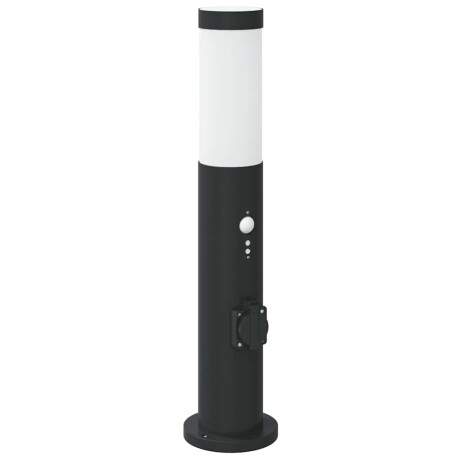 vidaXL Bolderverlichting met sensor en stopcontact 50 cm roestvrij staal IP44 afbeelding2 - 1