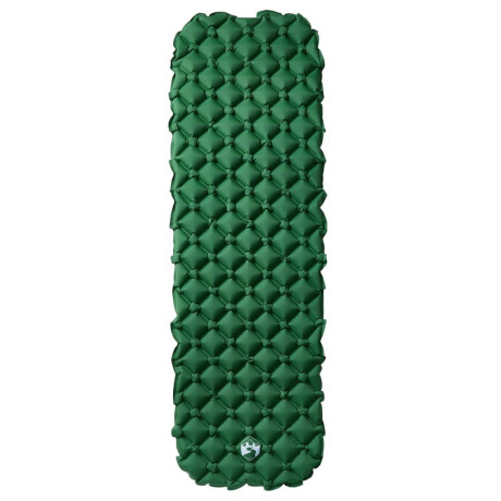 vidaXL Kampeermatras opblaasbaar 190x58x6 cm 1- persoons groen afbeelding2 - 1