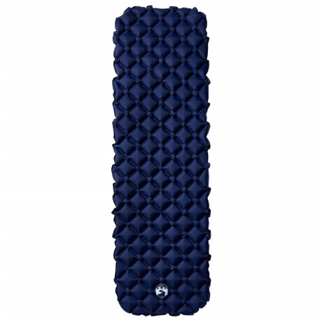 vidaXL Kampeermatras opblaasbaar 190x58x6 cm 1-persoons marineblauw afbeelding2 - 1